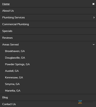 Basic Dropdown Menu A Dropdown Menu Shows City Pages