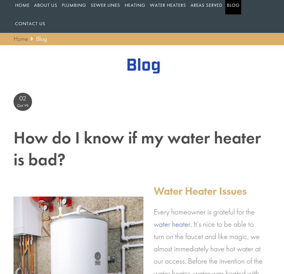 Blog From Local Contractor Website