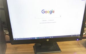 Google On Desktop Monitor