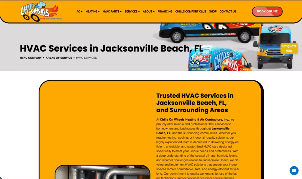 HVAC City Page HVAC City Page Example