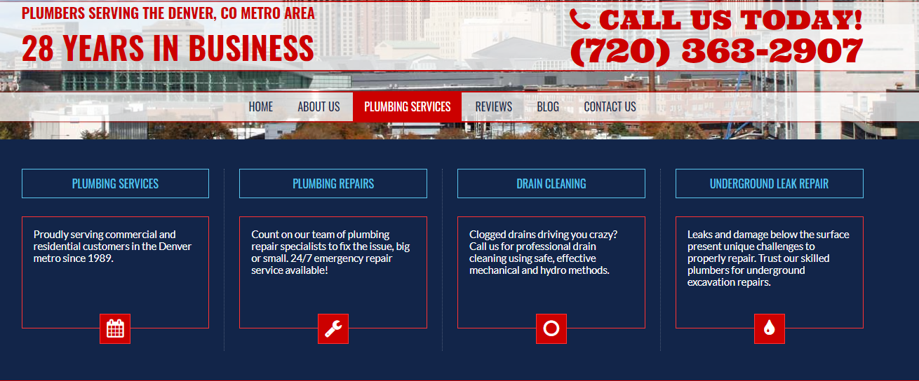 Landing Page for Plumbers