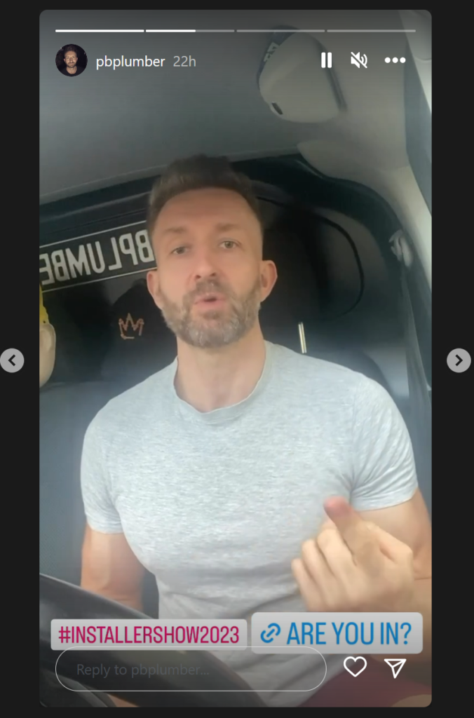 Plumber Instagram Live Example Plumber Instagram Live Example