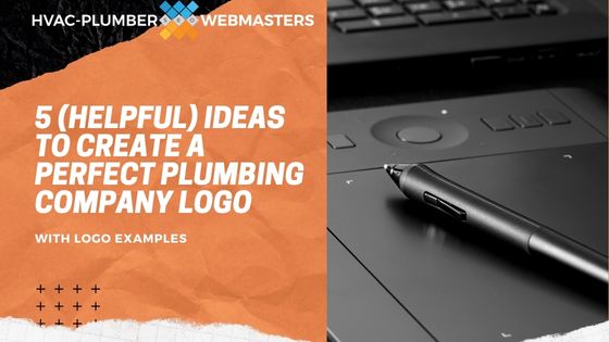 Blog Cover for Plumbing Company Logo Ideas With Post Title and Image of Logo Design Apparatus