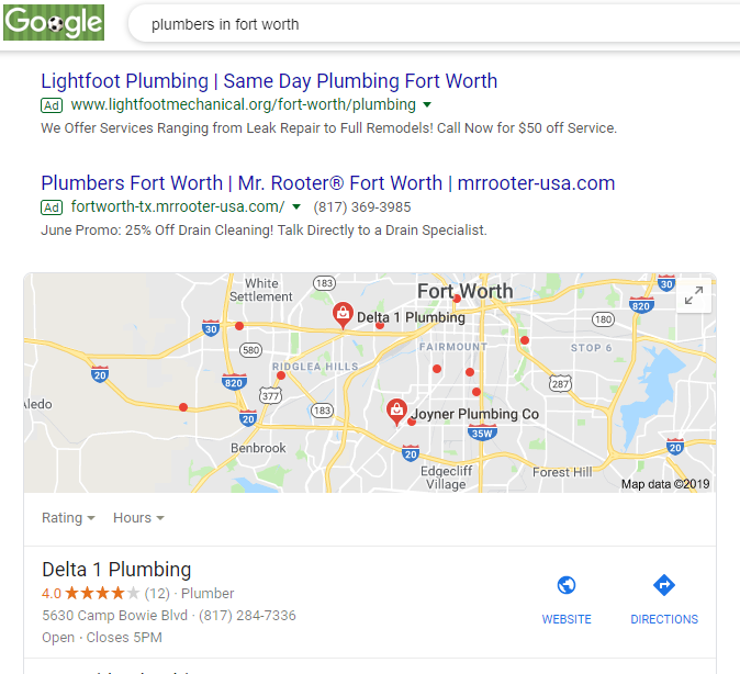 Plumbing Company SERP Features Different Types of SERP Features Used for Ranking #1 on Google