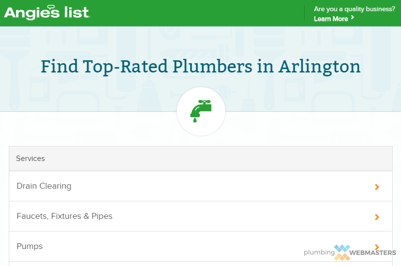 Plumbing Contractors Angie's List A Search Bar on Angie's List