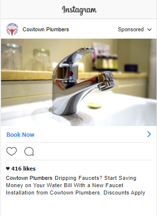 Plumbing Instagram Ad