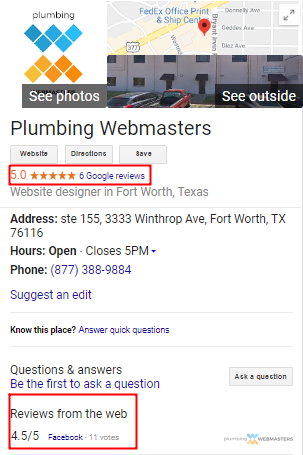 Plumbing Webmasters Reviews Screenshot Plumbing Webmasters Reviews Screenshot