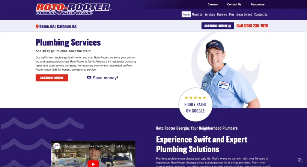 Plumbing Website Rank 10