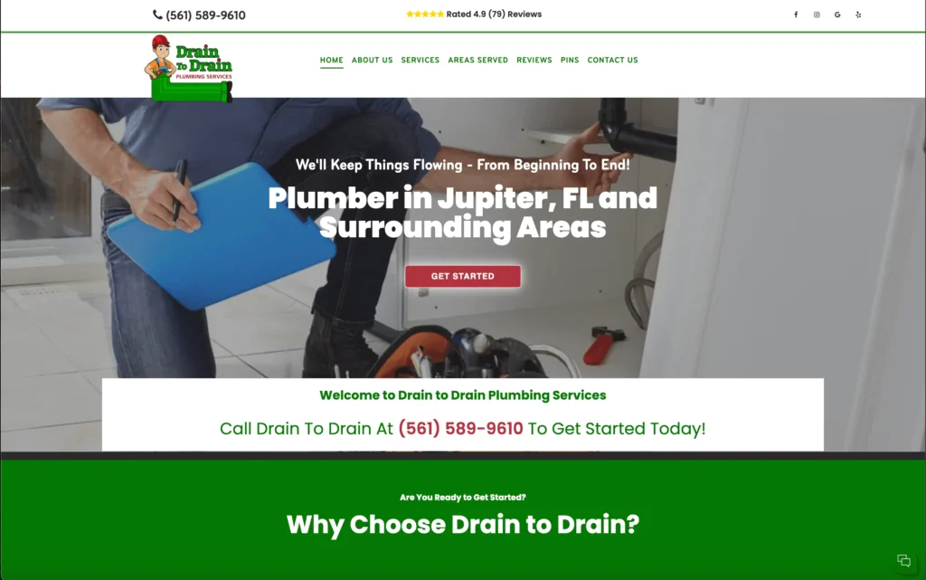 Plumbing Website Rank 7