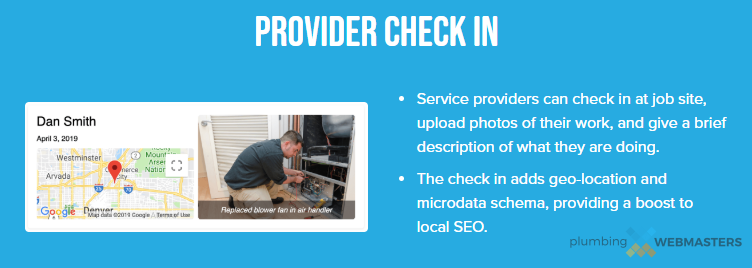 An Example of Reputation Management Through Service Check-ins