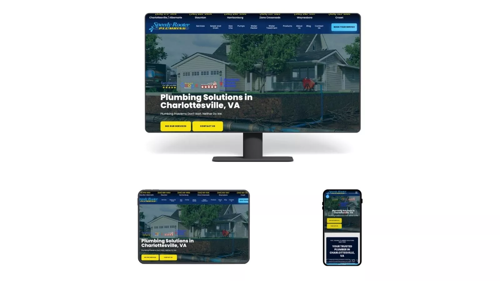 Speedy Rooter Plumbing Website