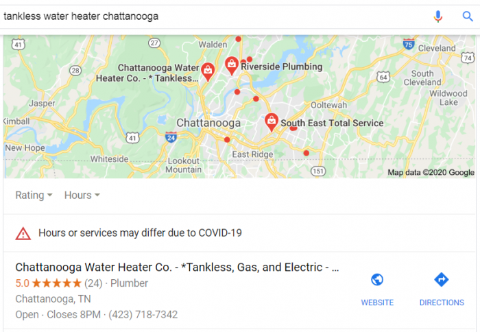 A Local Chattanooga Search for Tankless Water Heater Service